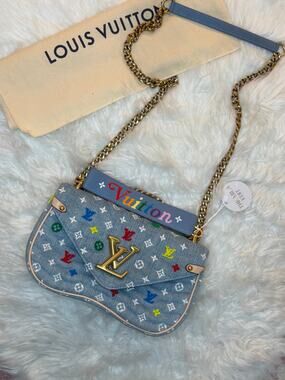 LOUIS VUITTON DENIM NEW WAVE EMBROIDERED MULTICOLOR